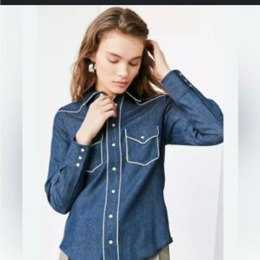 Urban Outfitters Denim Button-Up Shirt